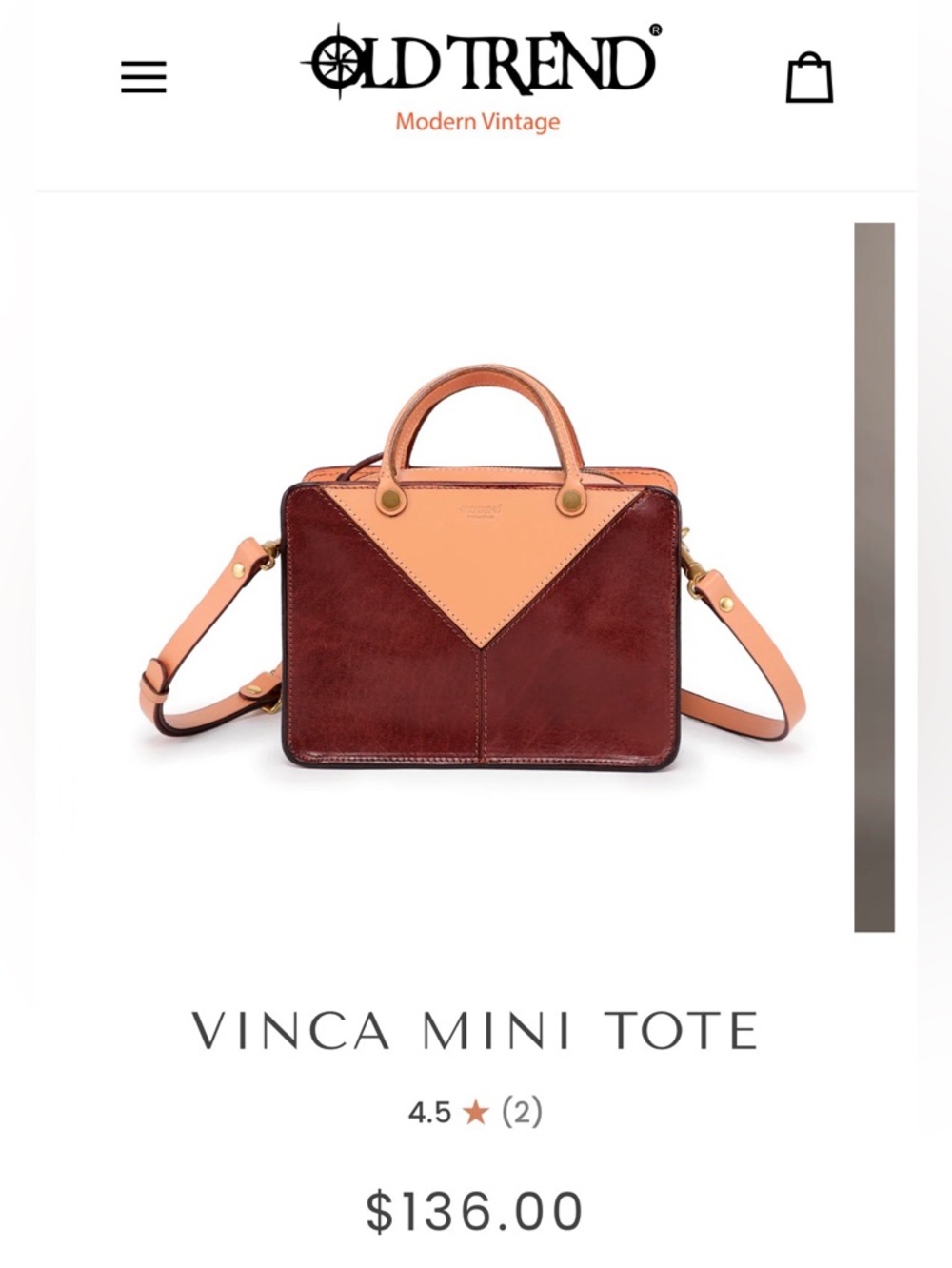 Old Trend Vinca Mini Tote - Picture 9 of 10
